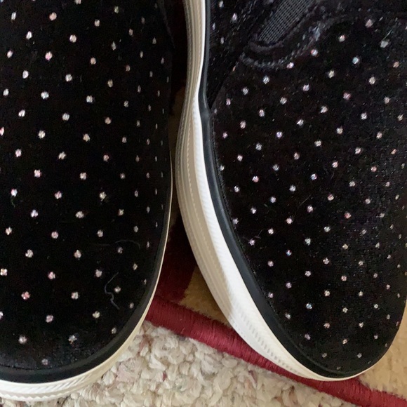 Kate Spade Velvet Glitter Triple Decker Shoes - Picture 10 of 13